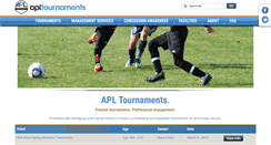 Desktop Screenshot of apltournaments.com